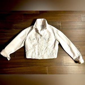 SOLD White Denim Jacket, Old Navy, size small. Never worn, no tags.